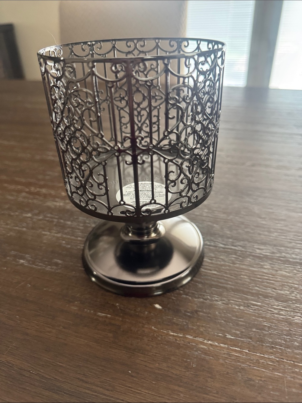 Bath & Body Works Metallic Filigree Candle Holder 
- Bronze/Black